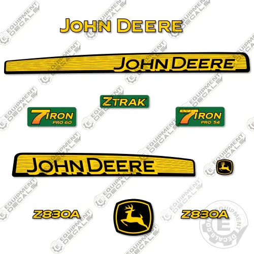 Fits John Deere Z830a Decal Kit Riding Mower 1