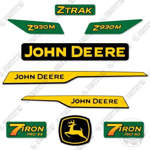 Fits John Deere Z930m Decal Kit Riding Mower (New Style) 1