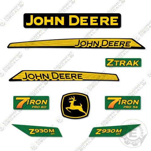 Fits John Deere Z930m Efi Decal Kit Riding Mower 1
