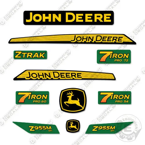 Fits John Deere Z955m Efi Decal Kit Riding Mower 1