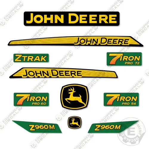 Fits John Deere Z960m Decal Kit Riding Mower 1