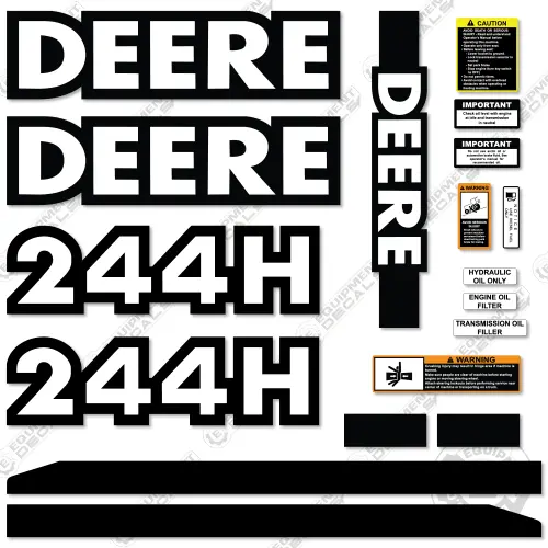 Fits John Deere 244H Decal Kit Wheel Loader 1