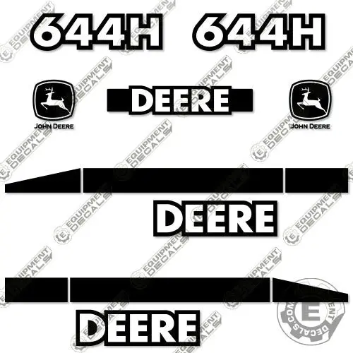 Fits John Deere 644H Wheel Loader Decal Kit 1