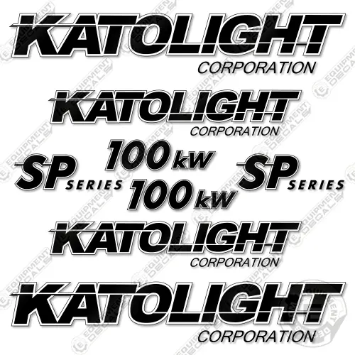 Fits Katolight 100Kw Decal Kit Generator 1