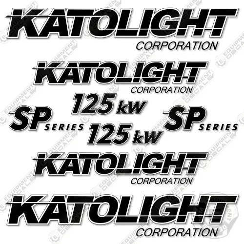 Fits Katolight 125Kw Decal Kit Generator 1