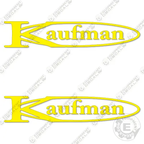 Fits Kaufman Trailers Decal Kit (Set Of 2) Flatbed Trailer 22.75" 1