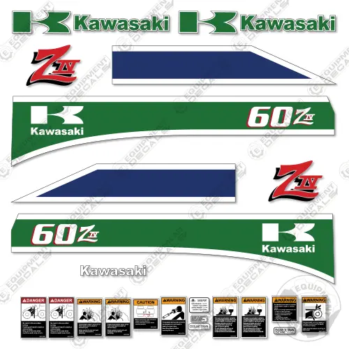Fits Kawasaki 60Ziv Decal Kit Wheel Loader 1