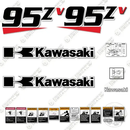 Fits Kawasaki 95Zv Decal Kit Wheel Loader 1