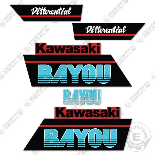 Fits Kawasaki Bayou Decal Kit Atv 1