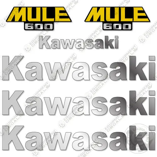 Fits Mule 600 Decal Kit Utility Vehicle 1