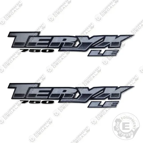 Fits Kaswasaki Teryx Le 750 Decal Kit Utv - Silver/Black 1