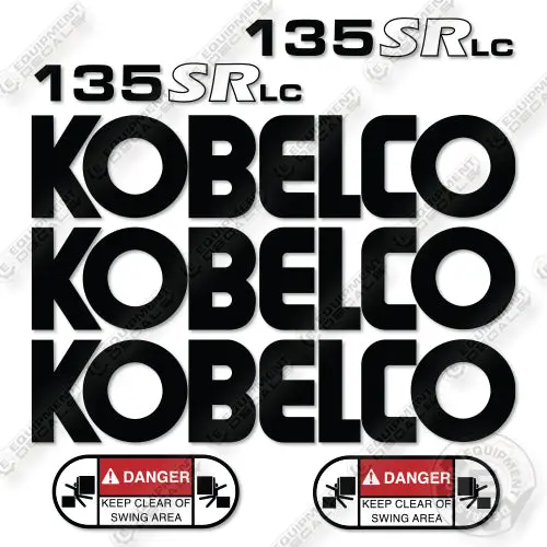Fits Kobelco 135Srlc-1E Decal Kit Excavator 1