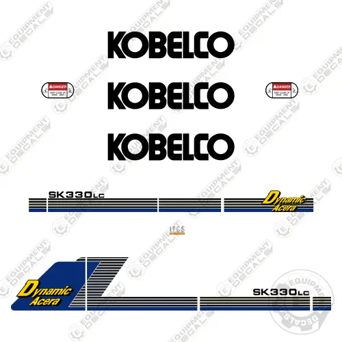 Fits Kobelco Sk330lc-6 Decal Kit Excavator 1