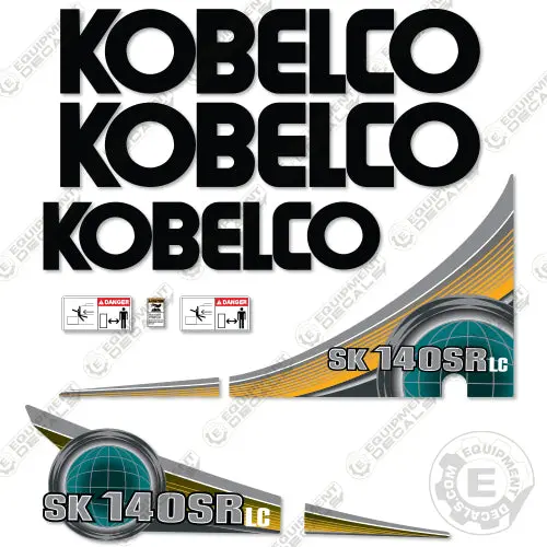 Fits Kobelco Sk140sr-5 Decal Kit Excavator 1