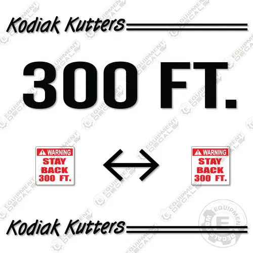 Fits Kodiak Kutters B425 Decal Kit Replacements Forestry Mulcher 1