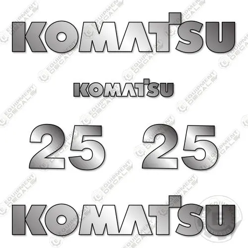 Fits Komatsu 25 Decal Kit Forklift (2015) 1