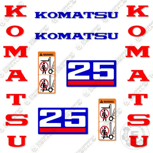 Fits Komatsu 25 Decal Kit Forklift 1