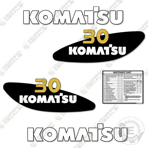 Fits Komatsu 30 Decal Kit Forklift 1