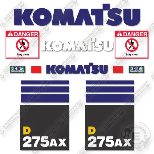 Fits Komatsu D275ax-3Z0 Decal Kit Tractor 1
