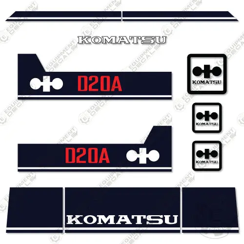 Fits Komatsu D20a-6 Decal Kit Crawler Tractor Dozer 1