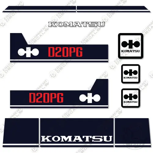 Fits Komatsu D20pg-6 Decal Kit Crawler Tractor Dozer 1