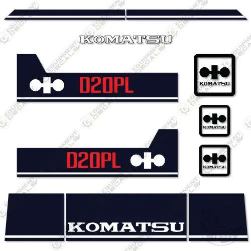 Fits Komatsu D20pl-6 Decal Kit Crawler Tractor Dozer 1