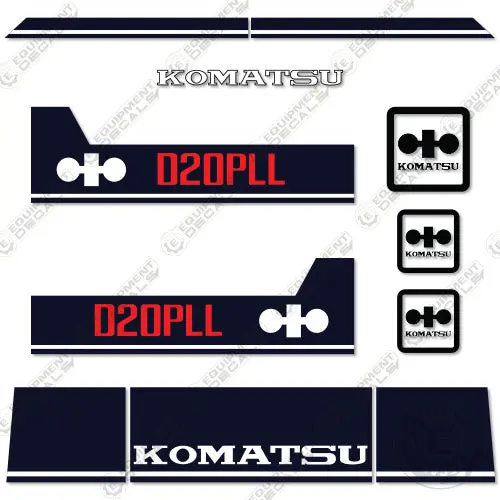 Fits Komatsu D20pll-6 Decal Kit Crawler Tractor Dozer 1