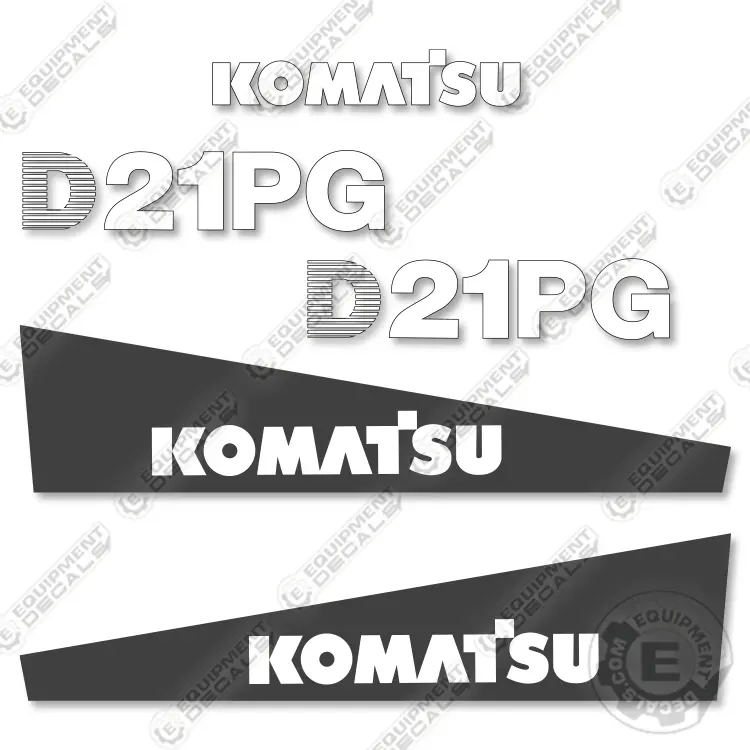 Fits Komatsu D21pg-7 Decal Kit Dozer 1