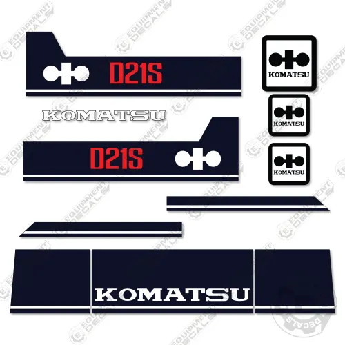 Fits Komatsu D21s-6 Decal Kit Crawler Tractor Dozer 1