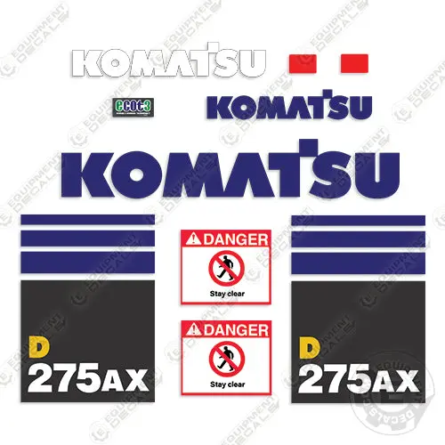 Fits Komatsu D275ax-3 Decal Kit Dozer 1
