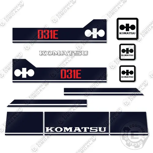 Fits Komatsu D31e-18 Decal Kit Crawler Tractor Dozer 1