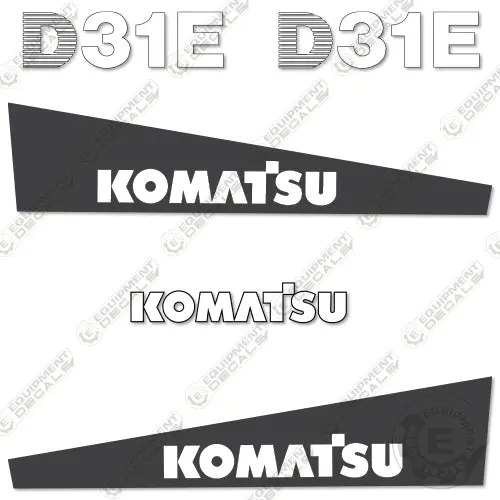 Fits Komatsu D31e-20 Decal Kit Crawler Tractor Dozer 1