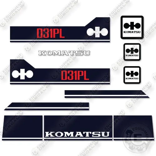 Fits Komatsu D31pl-18 Decal Kit Tractor 1