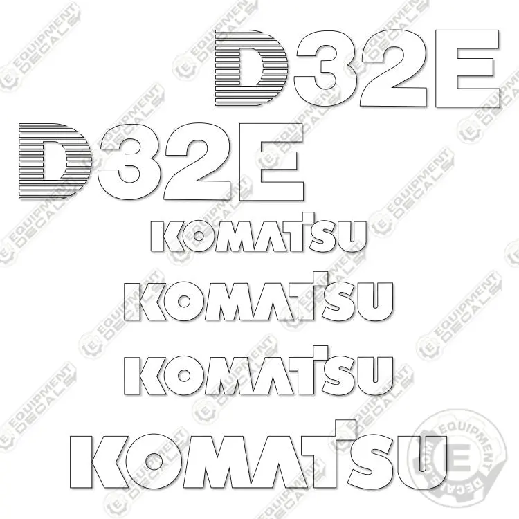 Fits Komatsu D32p-1 Decal Kit Dozer 1
