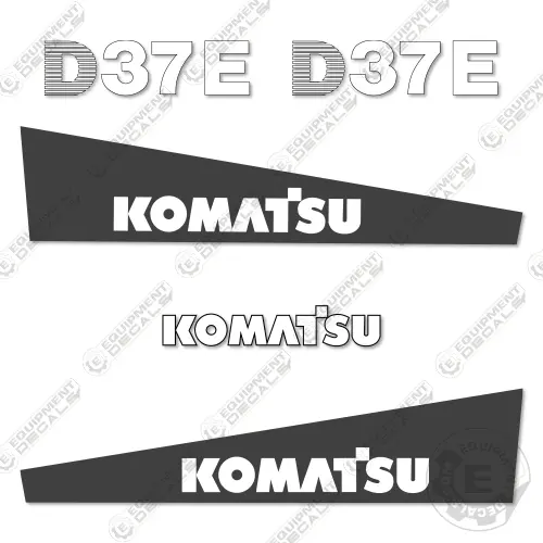 Fits Komatsu D37e-1 Decal Kit Crawler Tractor Dozer 1