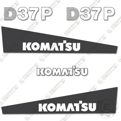 Fits Komatsu D37p-1 Decal Kit Crawler Tractor Dozer 1
