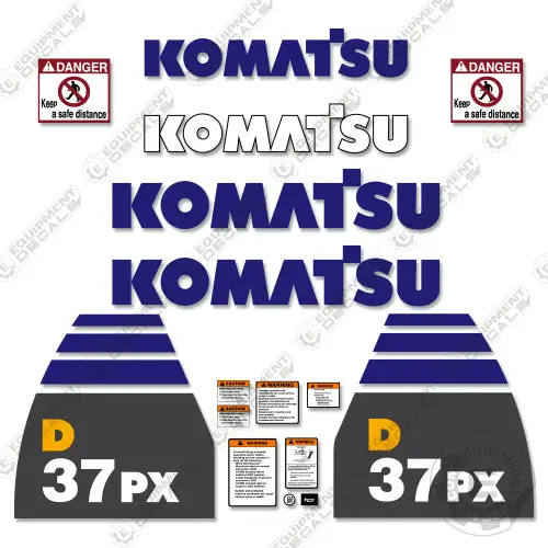 Fits Komatsu D37px-22 Decal Kit Dozer 1