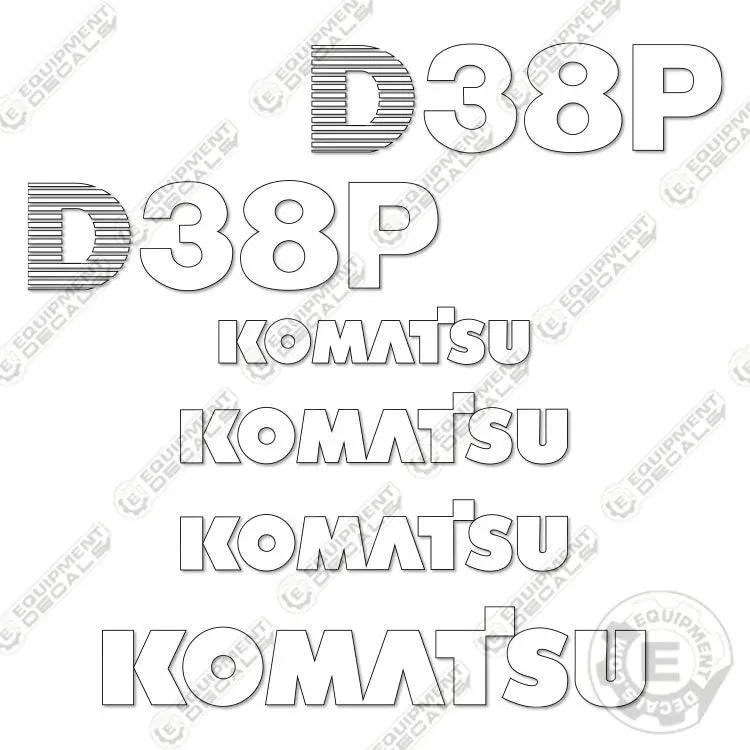 Fits Komatsu D38p-1 Decal Kit Dozer 1