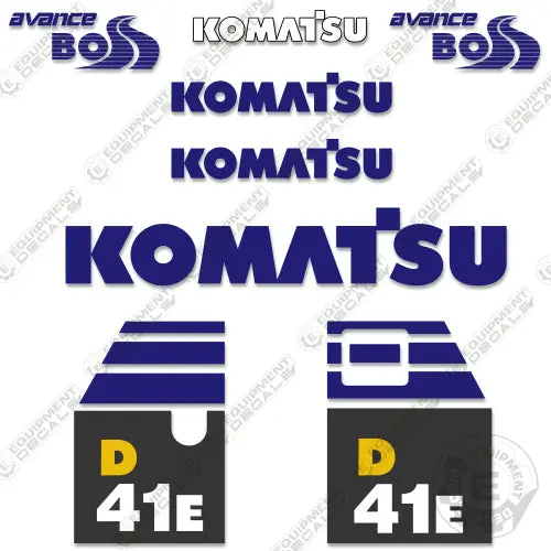 Fits Komatsu D41e-6 Decal Kit Dozer 1