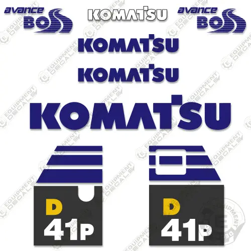 Fits Komatsu D41p-6 Decal Kit Dozer 1