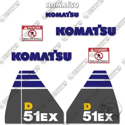 Fits Komatsu D51ex-22 Decal Kit Dozer 1