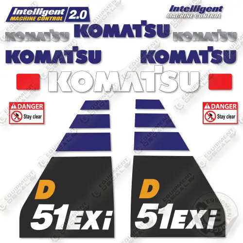 Fits Komatsu D51exi-24 Decal Kit Dozer 1