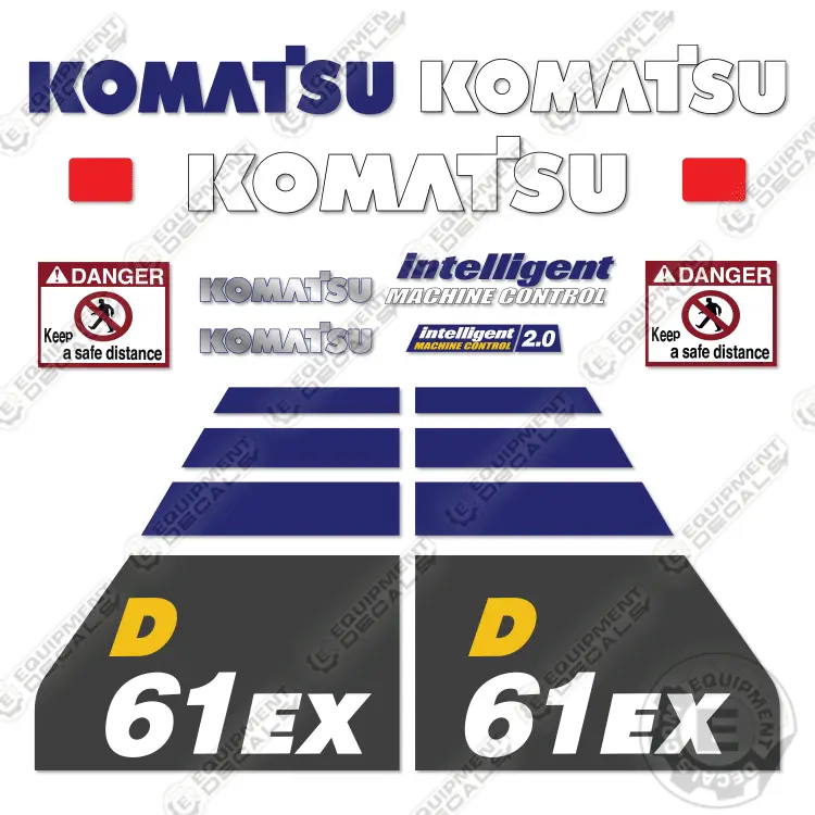 Fits Komatsu D61ex-24 Decal Kit Dozer 1