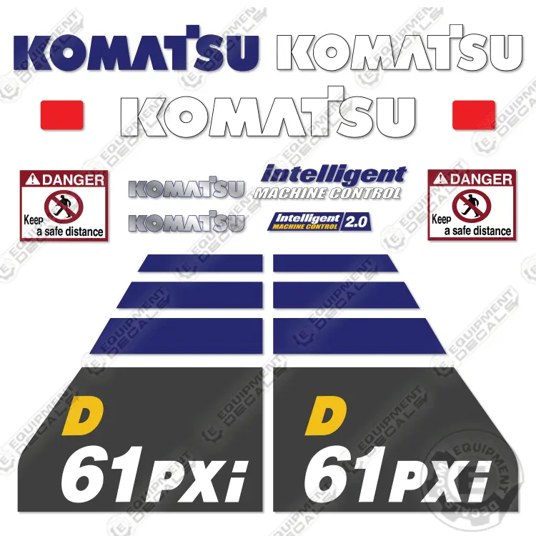 Fits Komatsu D61pxi-24 Decal Kit Dozer 1