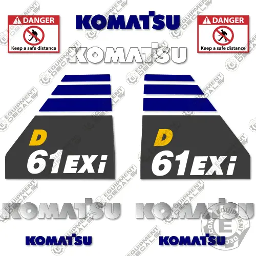 Fits Komatsu D61exi-23 Decal Kit Dozer 1
