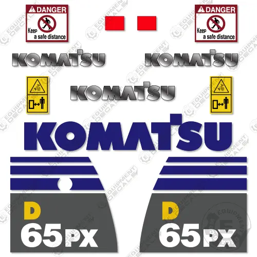 Fits Komatsu D65px-16 Decal Kit Dozer 1