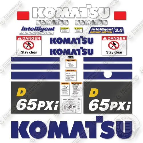 Fits Komatsu D65pxi-18 Decal Kit Dozer 1