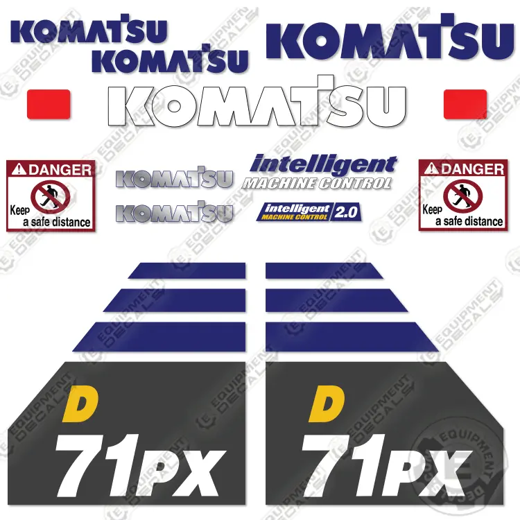 Fits Komatsu D71px-24 Decal Kit Dozer 1