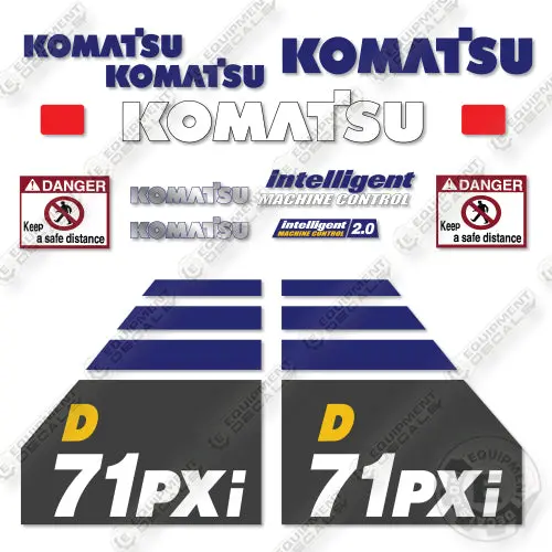 Fits Komatsu D71pxi-24 Decal Kit Dozer 1