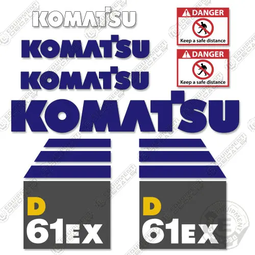 Fits Komatsu D61ex-15 Decal Kit Dozer 1